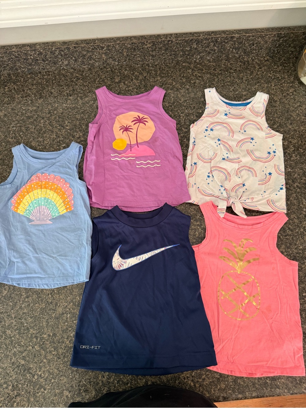 Cat & Jack & Nike girls tank top lot